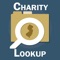 This app offers an easy interface that allows users to enter the charity name