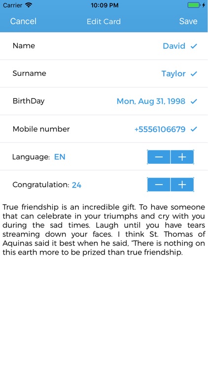 CongratsSMS screenshot-3
