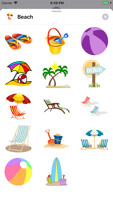 Beach Stickers Summer screenshot 2