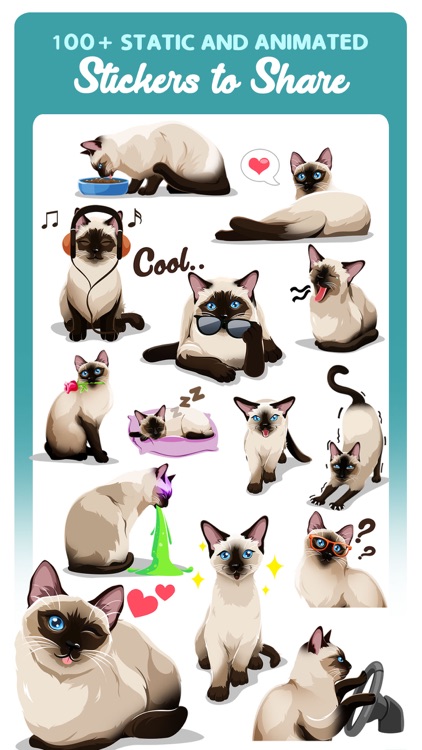 Siamese Cats Emoji Sticker