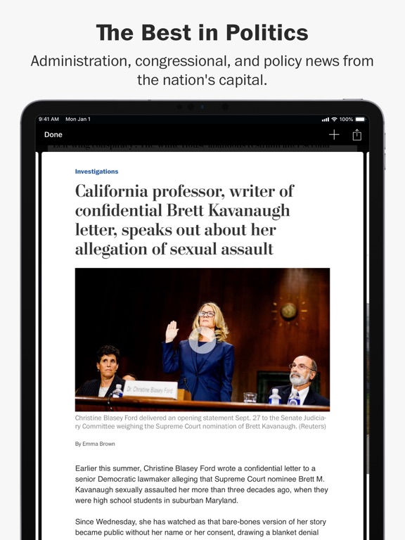 Washington Post Classic for iPhone screenshot