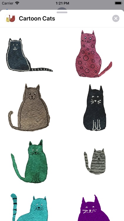 Cartoon Cat Sticker Pack