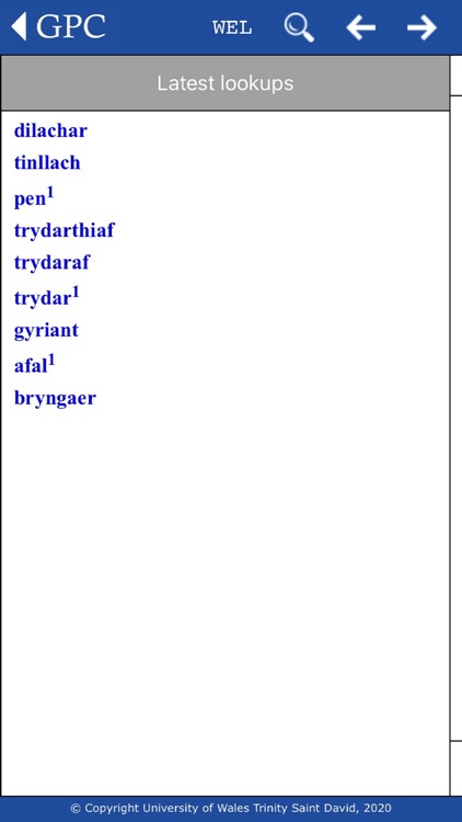 GPC Geiriadur Welsh Dictionary screenshot-9