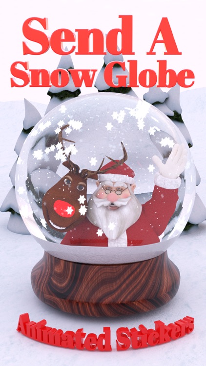 Christmas Snow Globe Sticker