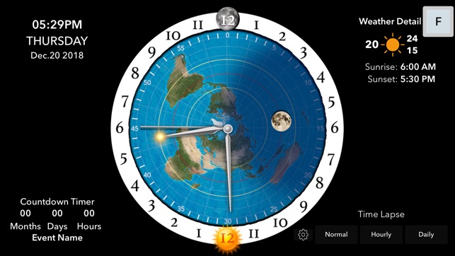 Flat Earth Sun & Moon Clock(圖7)-速報App