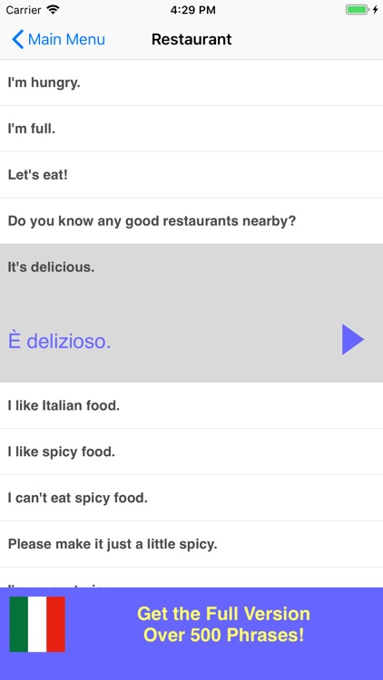 Speak Italian Phrasebook Lite screenshot-3