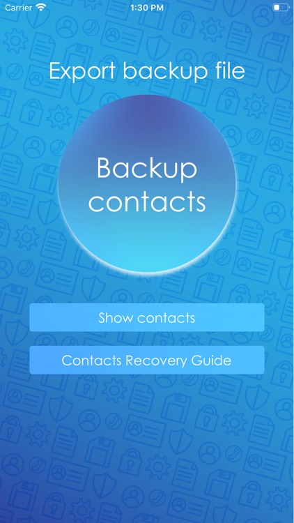 Contacts Backup File