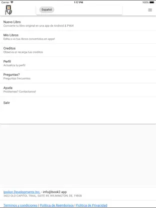 Captura de Pantalla 1 Book2App iphone