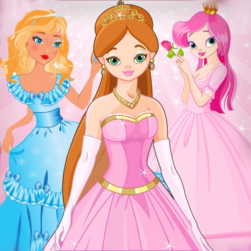 Princess dress up puzzle for girls only - Free Edition icon