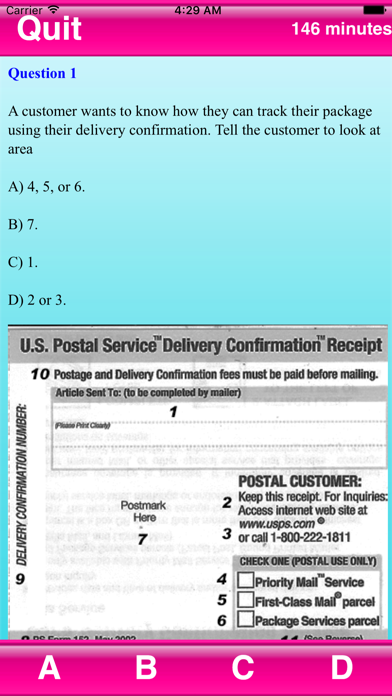 How to cancel & delete Test Review Postal Exam from iphone & ipad 1