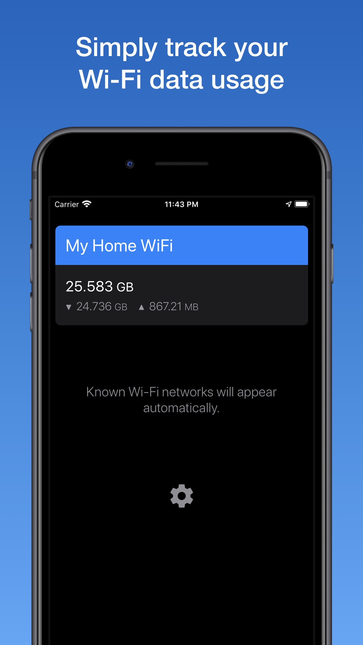 Screenshot do app WifiMan from DataMan
