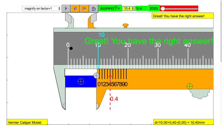 Virtual deals vernier caliper