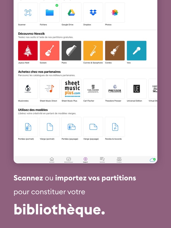 Newzik: Lecteur de Partitions Newzik: Lecteur de Partitions