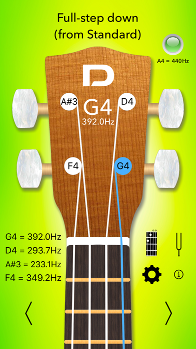 Ukulele Tuner Pro - Instant tuning with precision and ease! With chord library and tuning fork! Screenshot 5