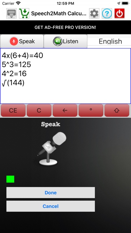 Speech2Math Calculator