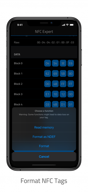 NFC pour iPhone Screenshot