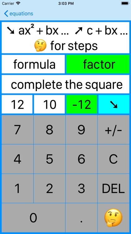 Quadratic Factoring screenshot-7