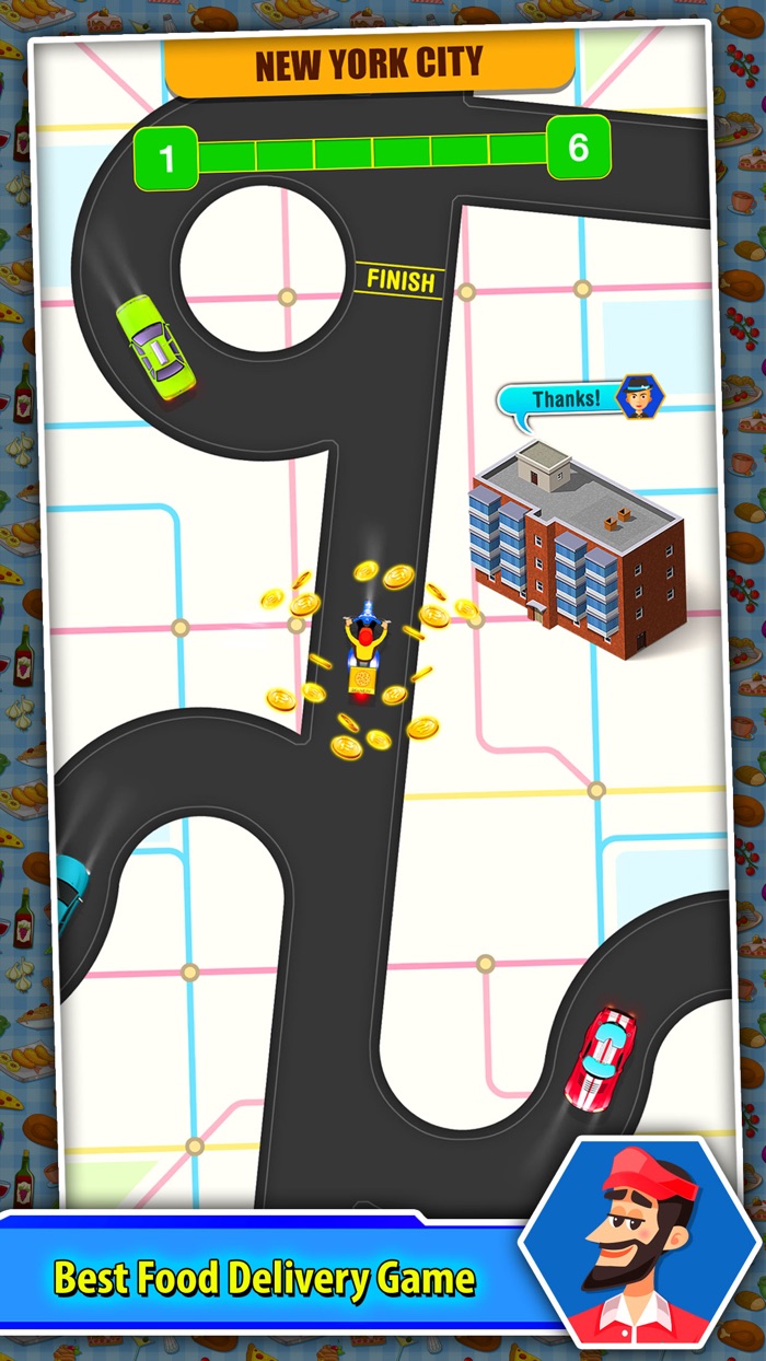 送我：食品递送游戏