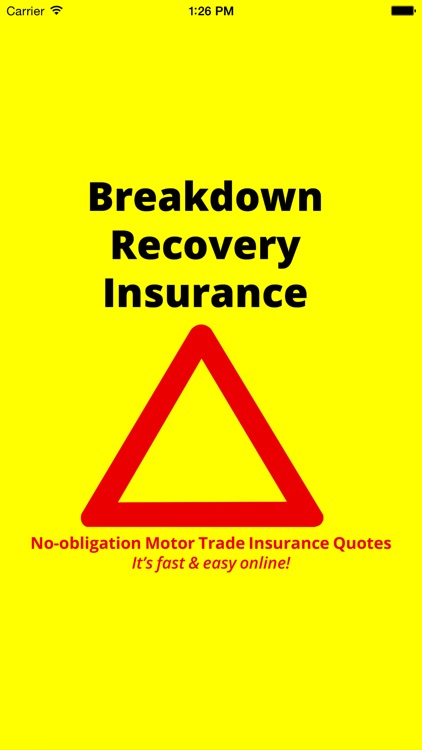 Breakdown Recovery Insurance