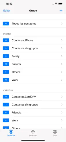 Screenshot 1 iContacts: Contactos de grupo iphone