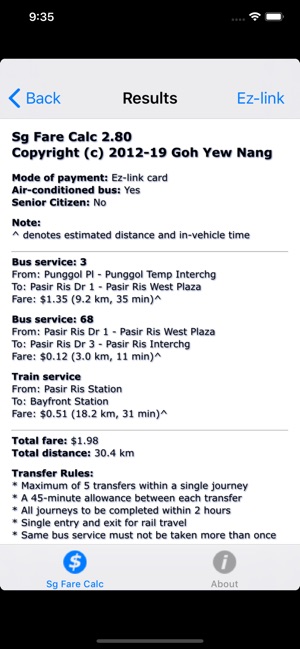 Sg Fare Calc(圖4)-速報App