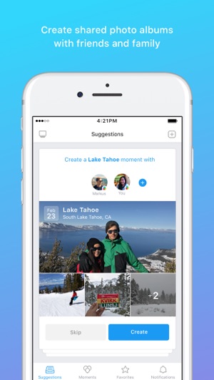 Moments–private shared albums Screenshot