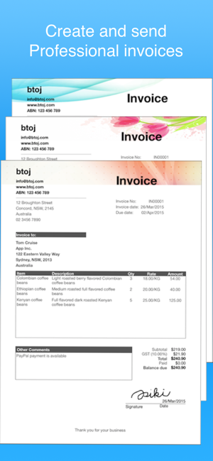 Invoice EZY, Invoice Maker app