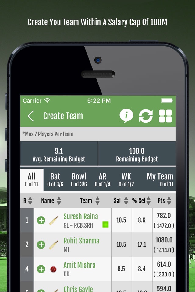 COC CB Fantasy Sports screenshot 2