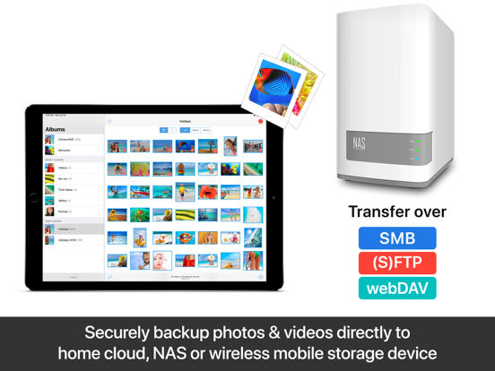 PhotoSync - wireless photo and video transfer, backup and share app screenshot