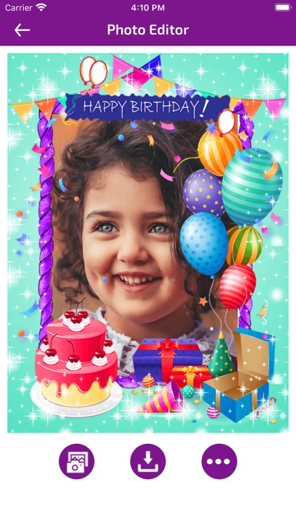 Birthday Photo Frames - Editor screenshot-6