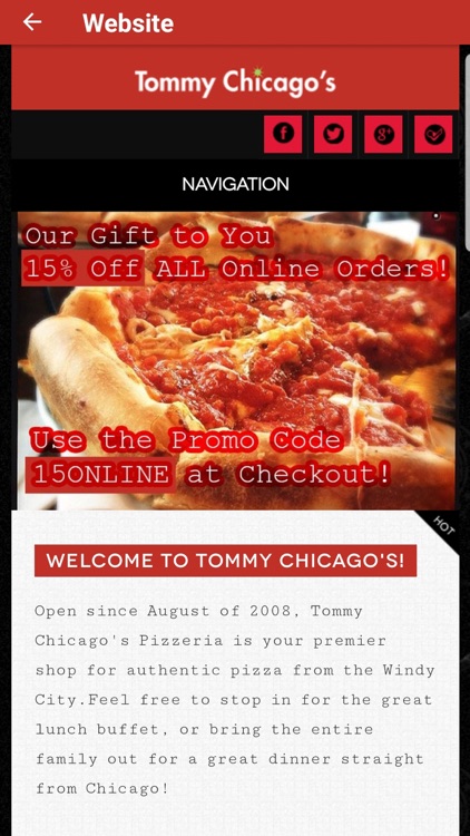 Tommy Chicagos Pizza