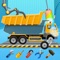 Drive your Kids truck and play multiples mini-games in Kids Truck Wash Repair Workshop Garage