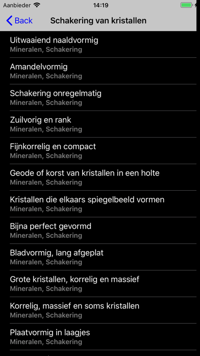 Gesteenten en mineralen screenshot 4