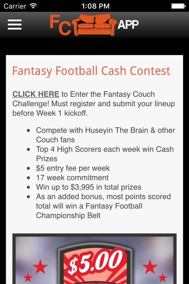 Fantasy Couch screenshot 4