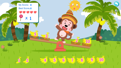 Monkey Math Balance for Kids screenshot 2