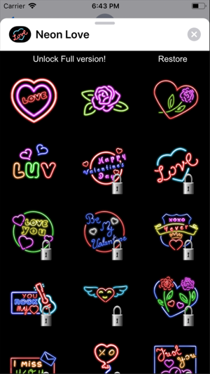 Neon Love Stickers(圖3)-速報App