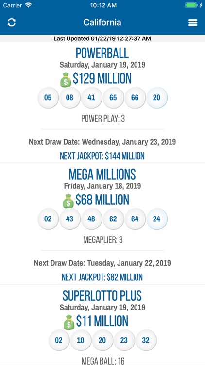 All Lottery Results