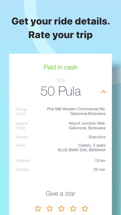 Call Kolloi Botswana taxi app screenshot-4