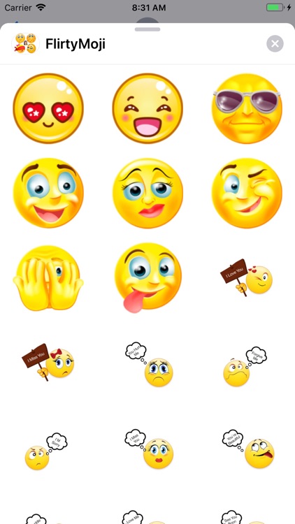 FlirtyMoji - Flirting Emojis screenshot-3