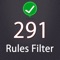 Rules-Filter is a text message filtering software, you can use our server to intercept rules, or you can customize your interception rules, you need to enter the words or phrases you want to filter in the blacklist, and use the symbol ',' to separate, You can filter the content of these text messages
