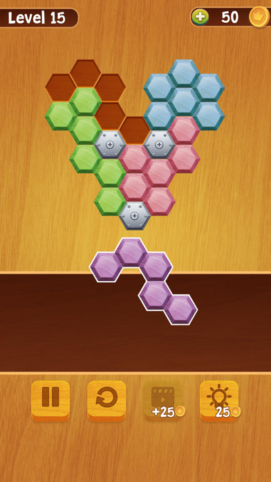 Block Puzzle Hexa Wood screenshot 3