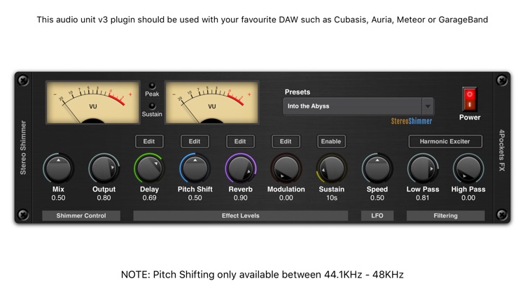 Shimmer AUv3 Audio Plugin
