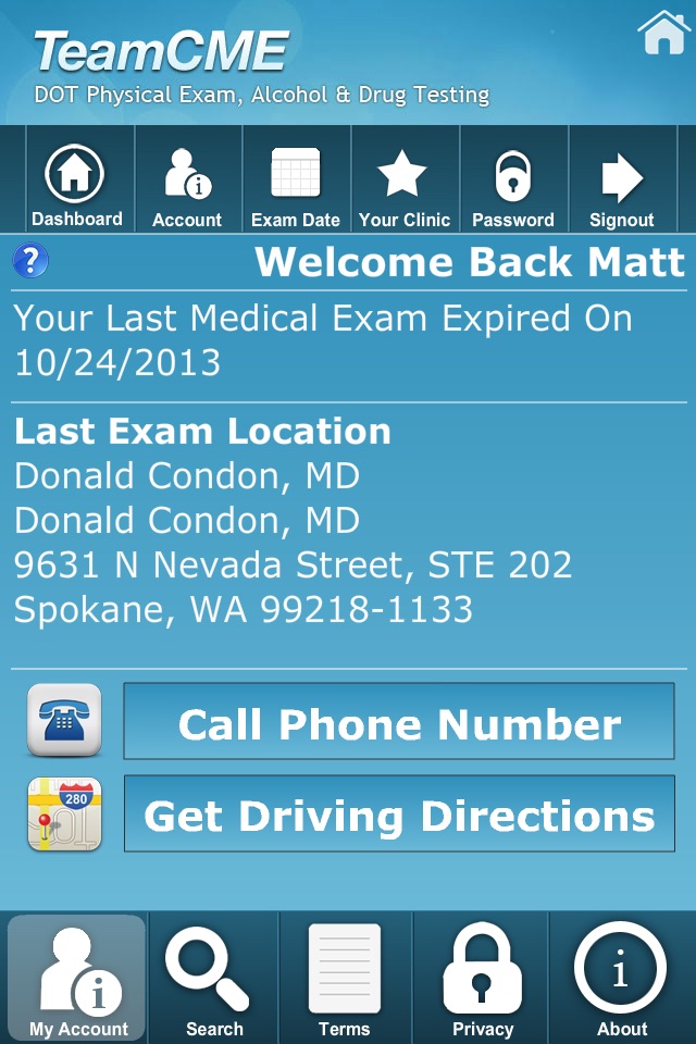 DOT Physical Exam Locations screenshot 3