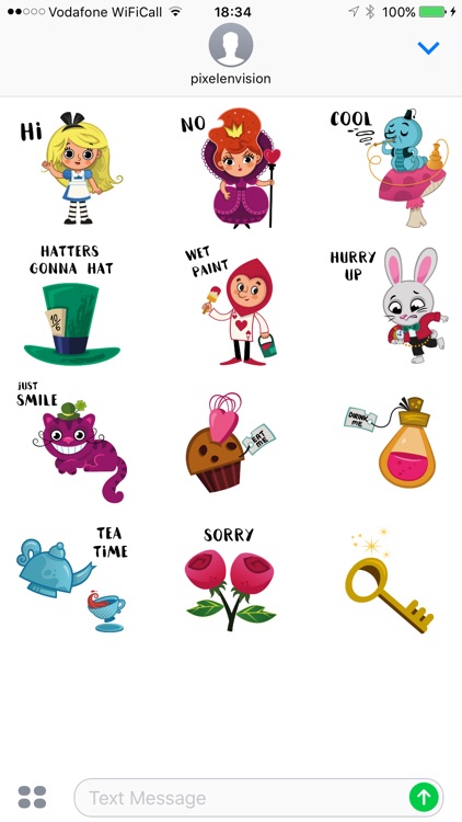 Alice in Wonderland Stickers!