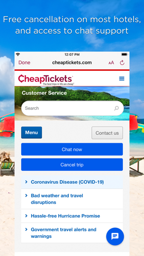 CheapTickets Hotels & Flights captura de pantalla 2