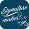 Signature creator represents an intuitive signature platform that allows you to create your own creative signature on iPhone