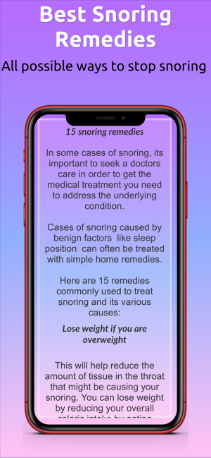 ‎Snoring Solutions Screenshot