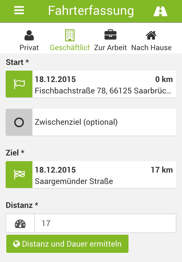 KFZ Fahrtenbuch 6.0 mobile screenshot 2