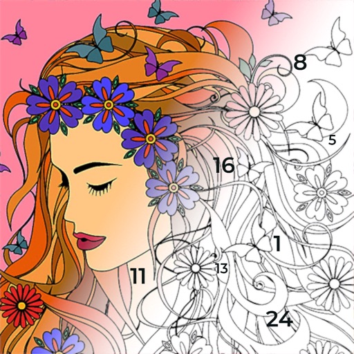 Color by number Coloring book. iOS App