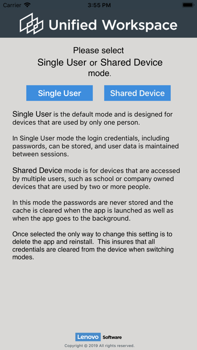 How to cancel & delete Lenovo Unified Workspace from iphone & ipad 1